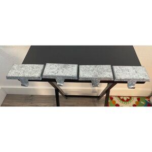 Set of 4 Silver Stocking Hangers Holders